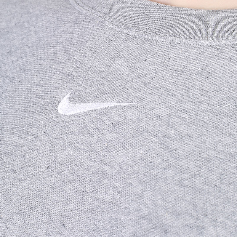 женская серая толстовка Nike Oversized Fleece Crew Sweatshirt DJ7665-063 - цена, описание, фото 2